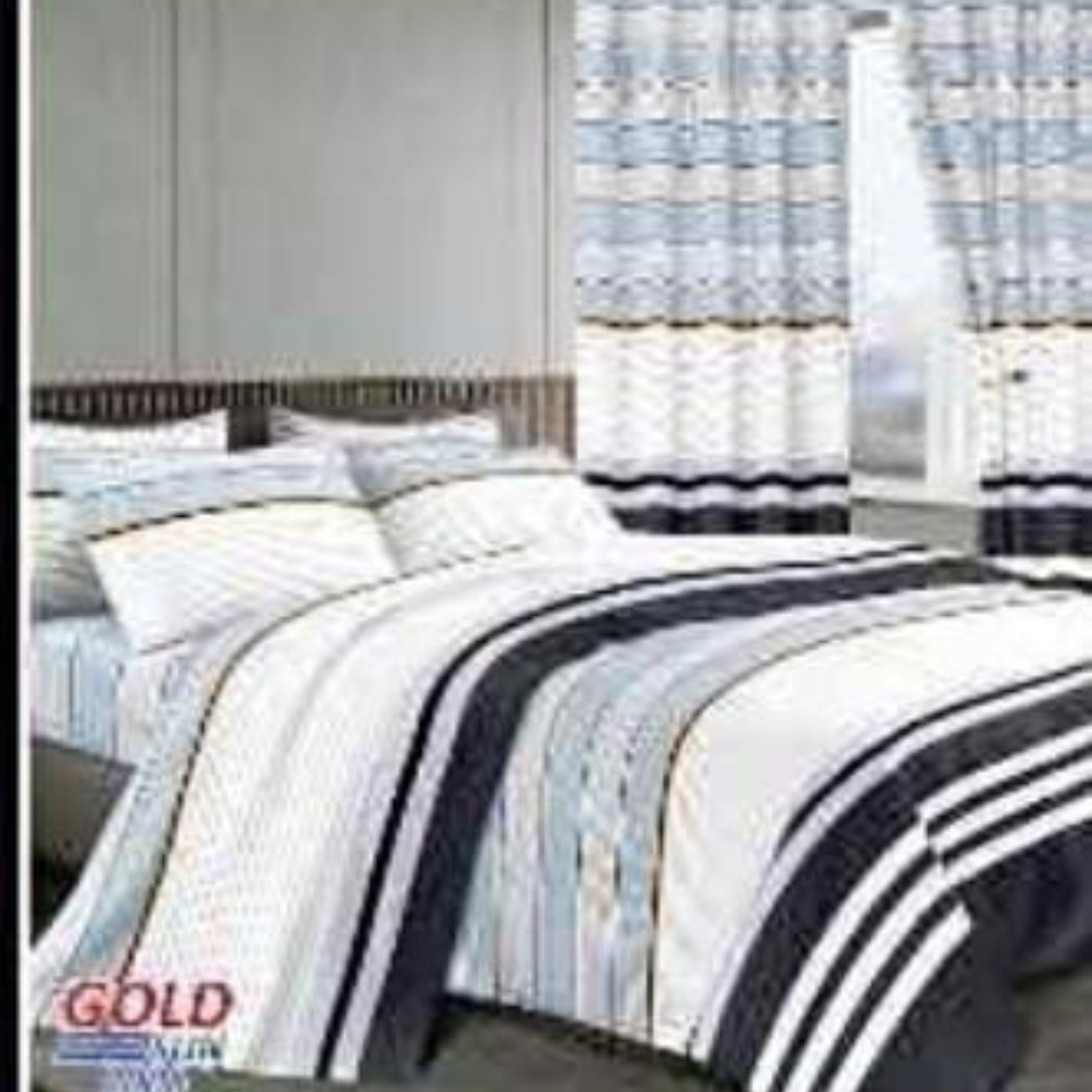 7pcs Curtain Duvet Set(01)