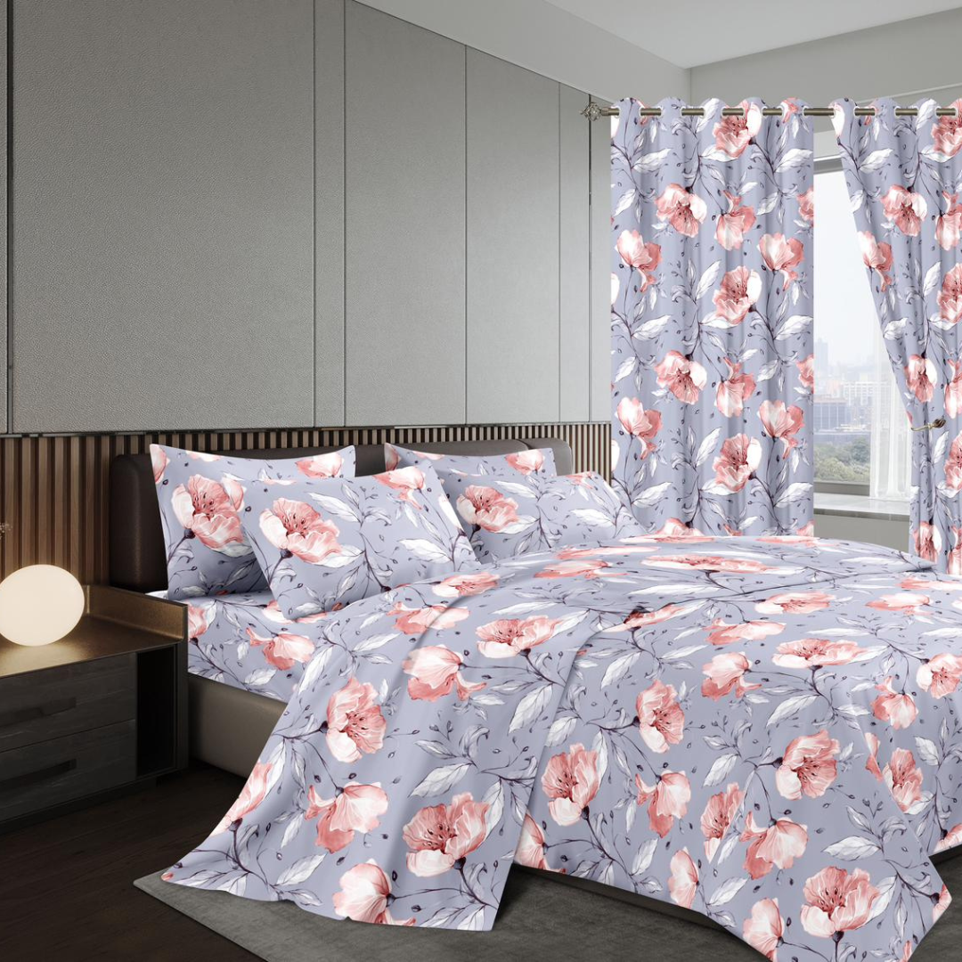7pcs Curtain Duvet Set(11)
